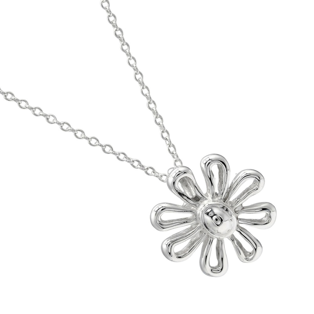 Tiffany Co Daisy Flower Necklace Sterling Silver